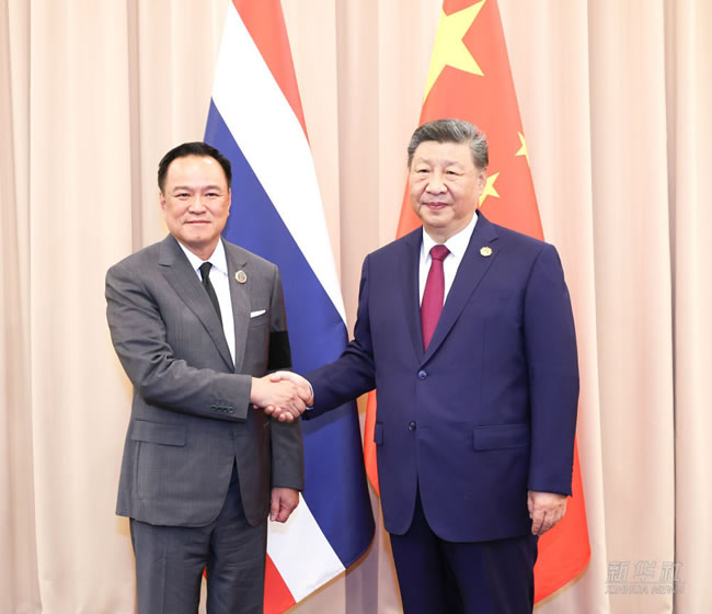 习近平会见泰国总理阿努廷 均称(正规一元一分麻将群)打击网赌电诈