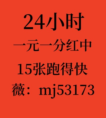 （咨询一下）一元一分红中，跑得快@2024/拼多多