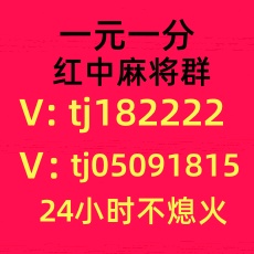 我有一块红中麻将群打牌群跑得快群