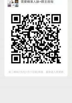 需要精准人脉+群主咨询