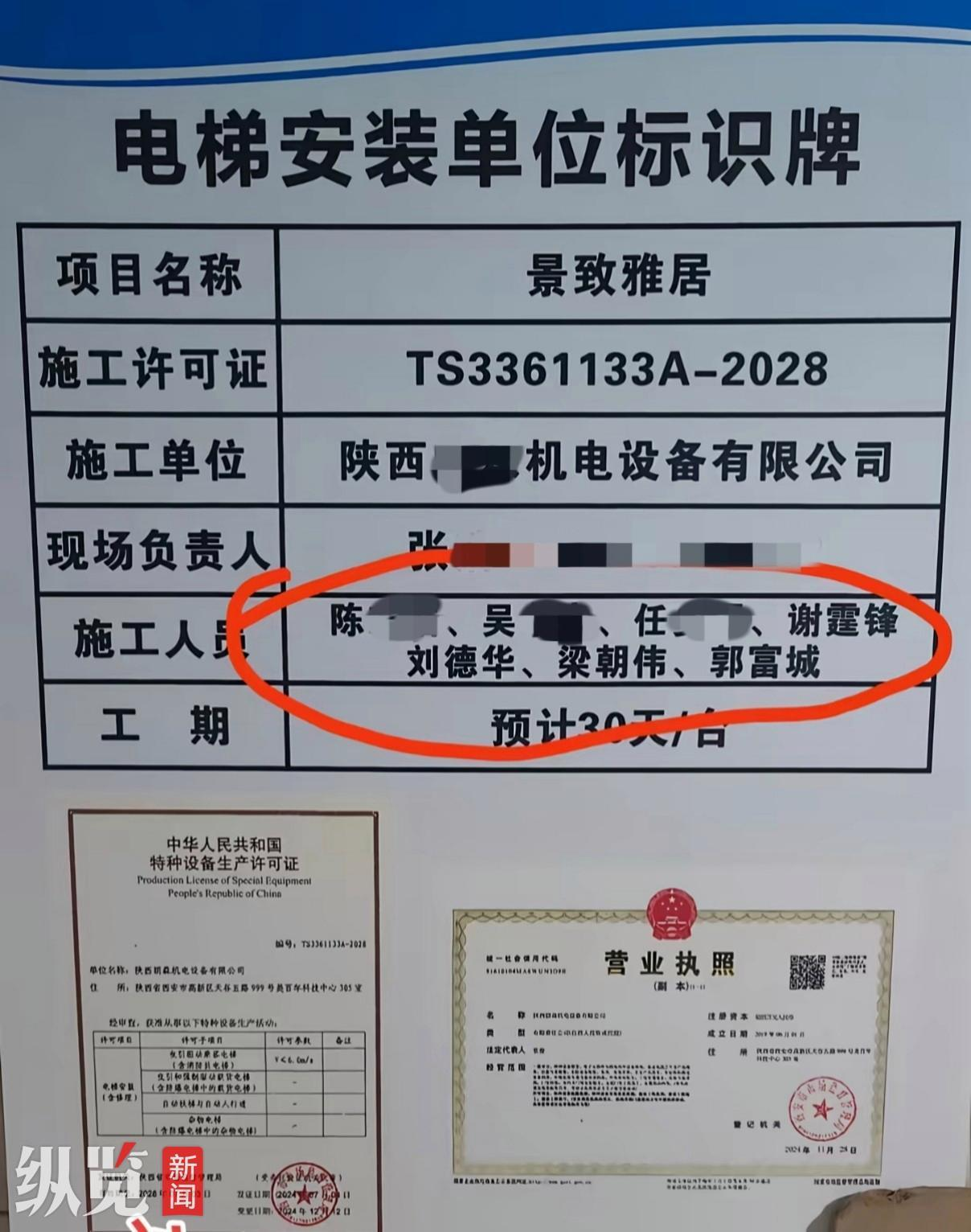 西安小区电梯工人名叫刘德华、梁朝伟 网友：香港演艺圈这幺卷？