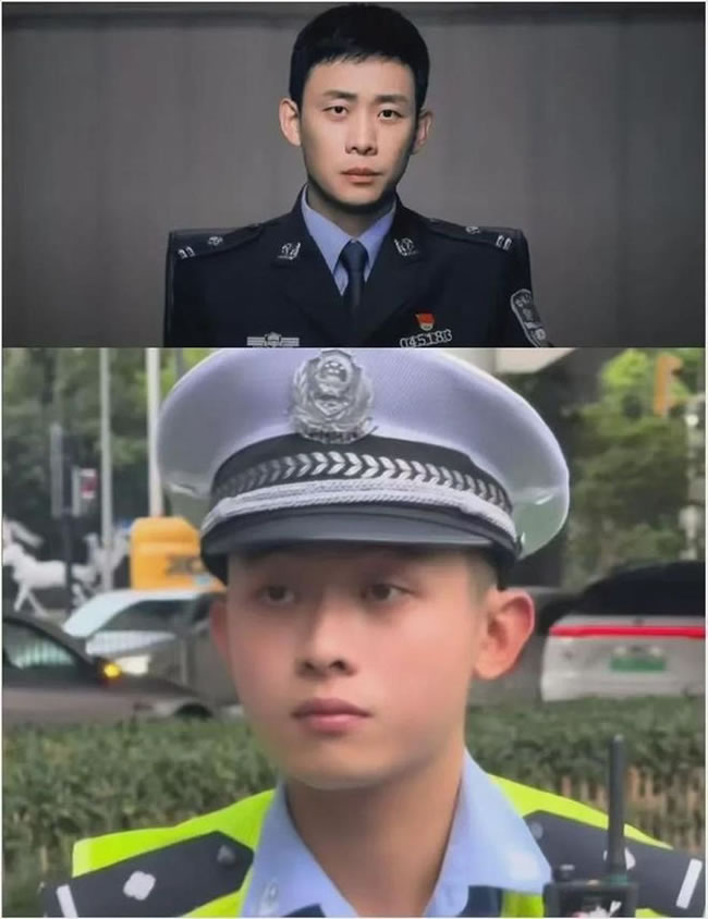 上海「捲捲」交警执法被拍走红 网惊：撞脸一个演员