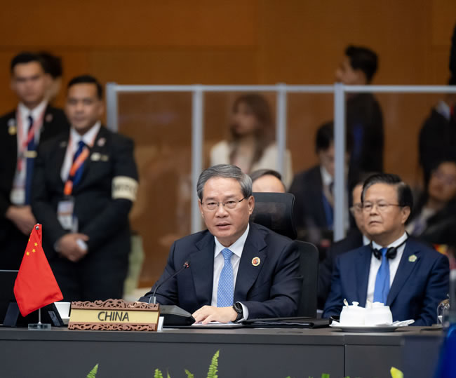 中国总理李强出席东协+3 暗批美国高关税扰乱东亚经济