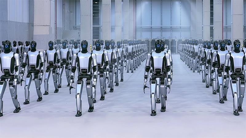 中企秀数百机器人列队被疑假片 「一镜到底还原真相」