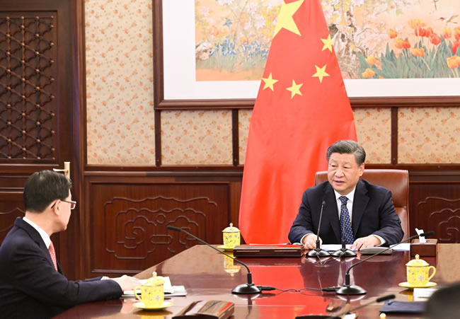 李家超述职 习近平强调贯彻「一国两制」关注宏福苑大火